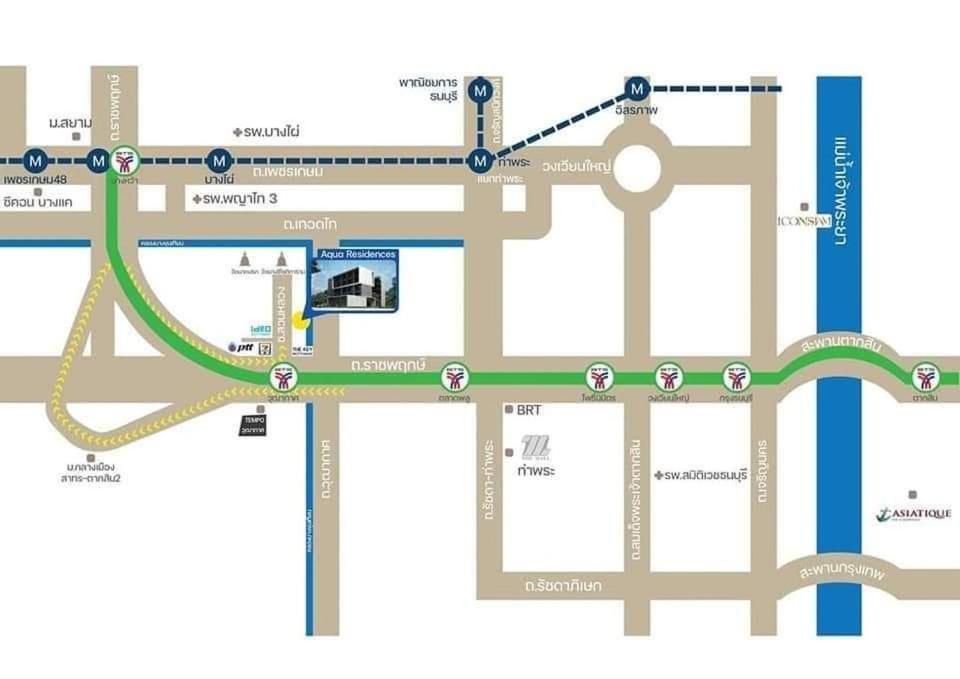 Aqua Residences อควา เรสซิเดนซ์ ห้องพักใหม่ให้เช่า ติดรถไฟฟ้าสถานีวุฒากาศ Bangkok Extérieur photo